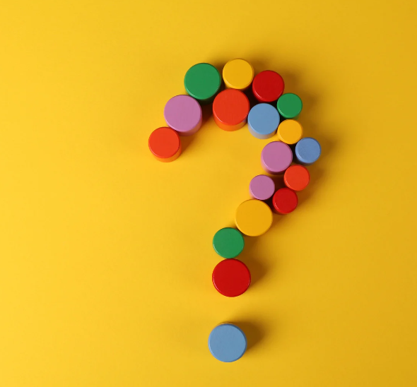 Colorful question mark