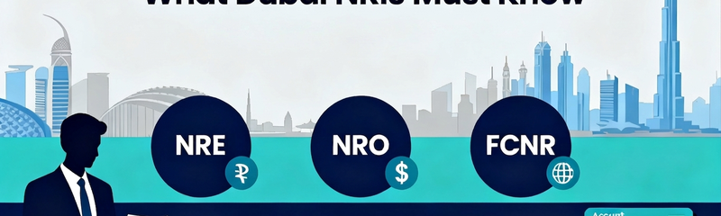 NRE vs NRO vs FCNR Accounts: What Dubai NRIs Must Know