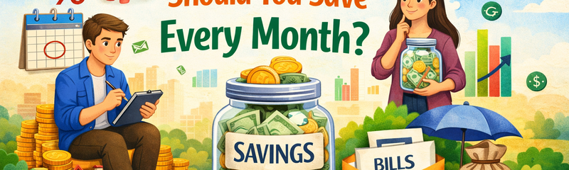 how to save monthly