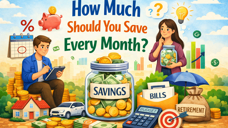 how to save monthly