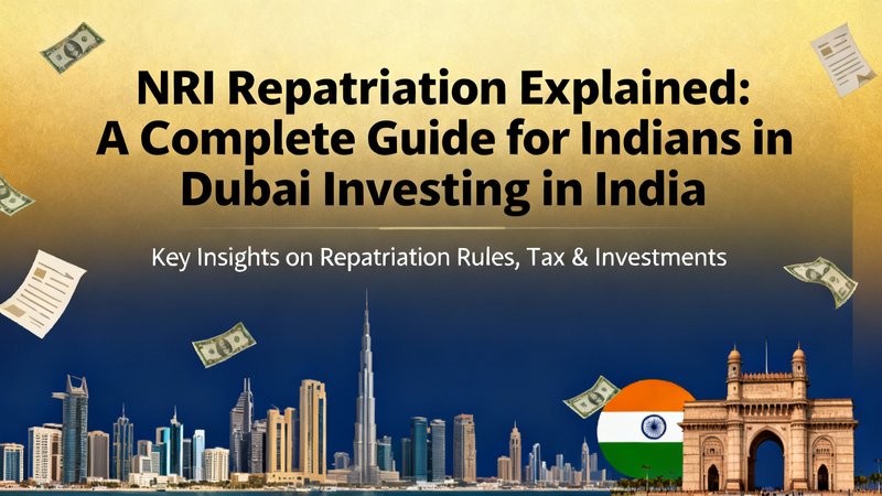 NRI Repatriation Explained: A Complete Guide for Indians in Dubai Investing in India